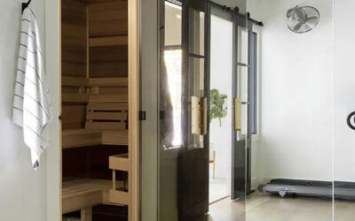 Beautiful & Functional At-Home Fitness Room & Sauna