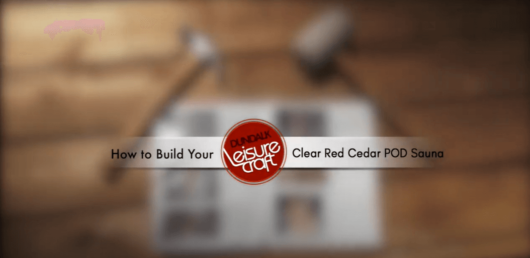 Clear Red Cedar POD Sauna Assembly