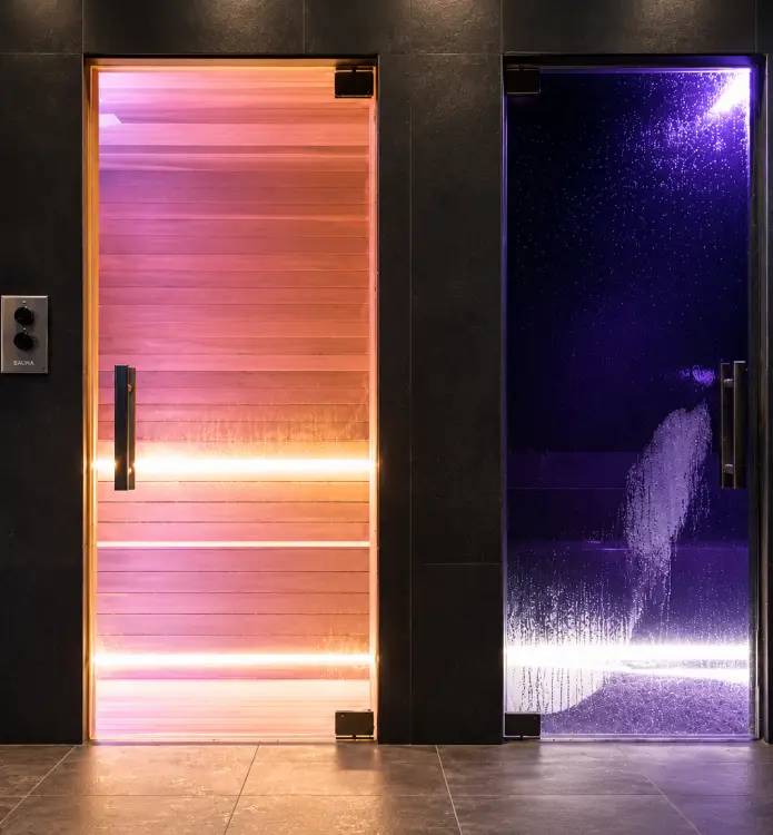 House of Athlete sauna room project completed by Sauna & Steam Center