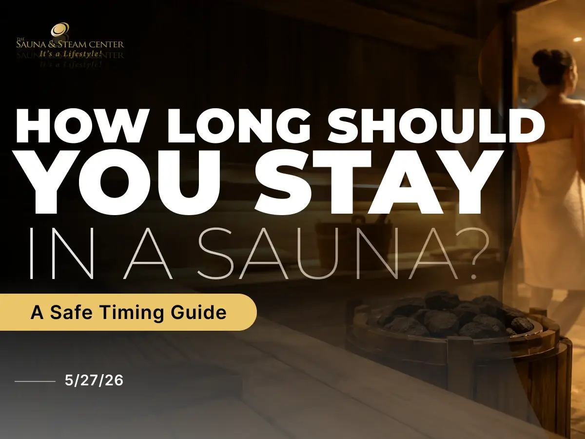 custom home sauna for safe sauna session timing