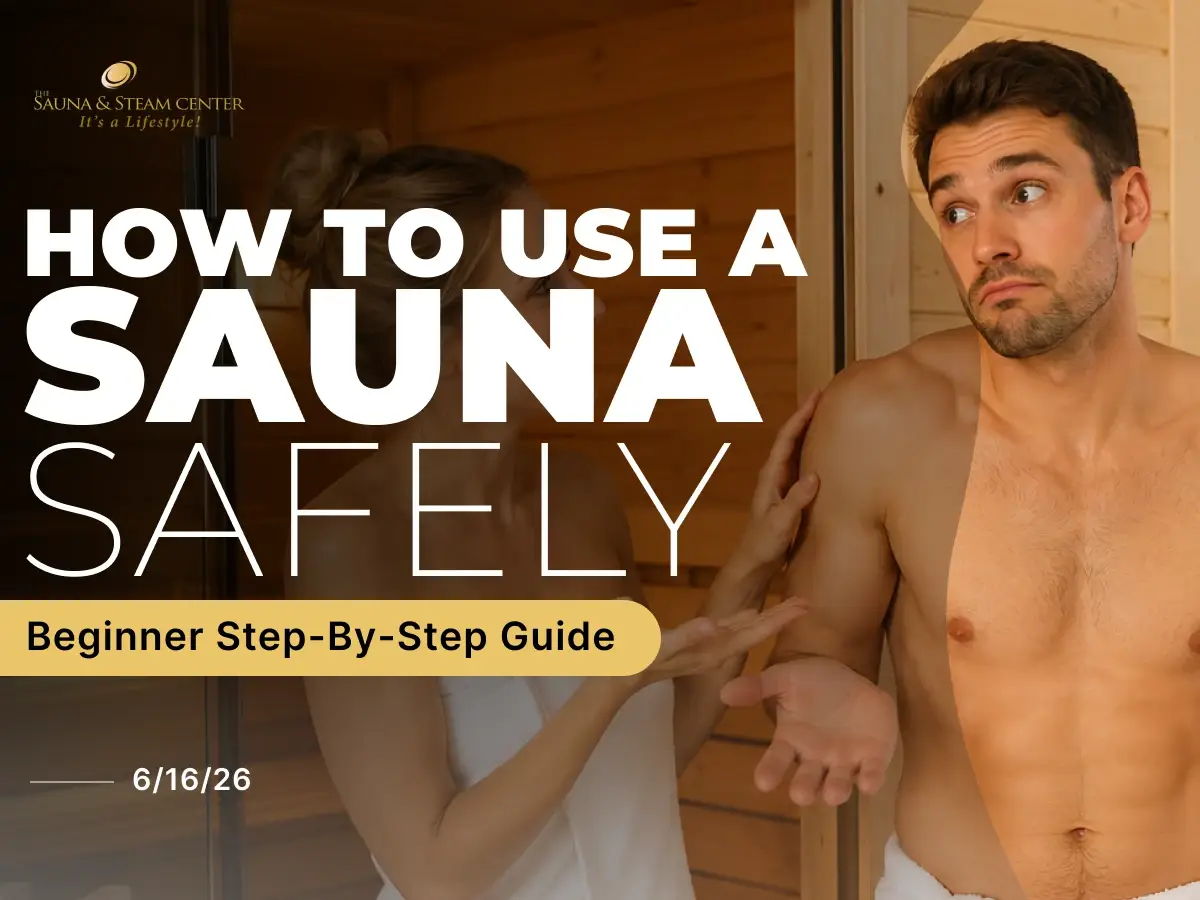 Learn how to use a sauna safely with this beginner-friendly image showing the importance of timing, hydration, aftercare, and avoiding common mistakes.