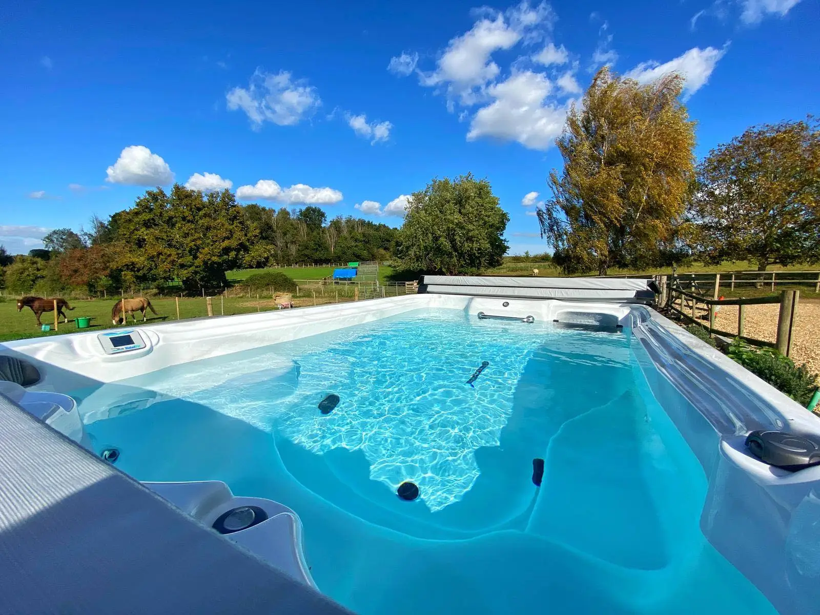 Service Access Around a Spa