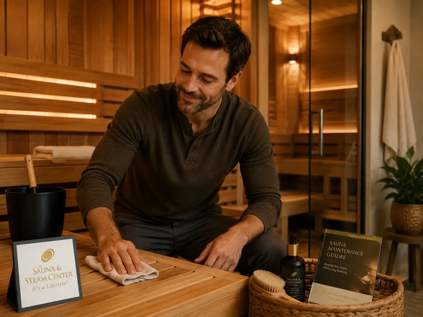 Learn sauna maintenance step by step, including cleaning, wood care, heater checks, sauna rocks, ventilation, outdoor care, and when to call for service.